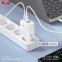 Сетевое зарядное устройство XO L139 1USB-A 45W+2USB-C 65W + Type-c кабель белый 3