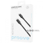 Кабель Proove Striped Silicone Type-C to Lightning (1m) чорний 0