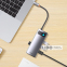 USB-Хаб Baseus Metal Gleam Series 4-in-1 (4xUSB3.0) сірий 1