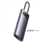 USB-Хаб Baseus Metal Gleam Series 4-in-1 (4xUSB3.0) сірий 5