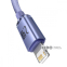 Кабель Baseus Crystal Shine Series Fast Charging Lightning 2.4A (2m) блакитний 4