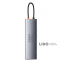 USB-Хаб Baseus Metal Gleam Series 5-in-1 30Hz Version (3xUSB3.0+4KHD+Type-C) серый 8