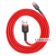 Кабель Baseus Cafule Micro USB 2.4A (1м) червоний 5