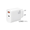 Мережевий зарядний пристрій XO L116 PD30W/QC18W 1USB-C+1USB-A + Lightning кабель білий 2