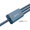 Кабель Baseus Superior Series Fast Charging 3-in-1 (Micro USB+Lightning+Type-C) 3.5A (1.5m) синий 1