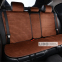 Комплект преміум накидок для сидінь CarLife Sport, coffee 3