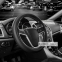 Чохол на кермо Carlife 37-39см, шкіра, чорний, біла гума, один шов, перфорований SW341M 0