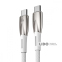 Кабель Baseus Glimmer Series Fast Charging Type-C to Type-C 100W (2m) білий 1