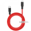 Кабель Hoco X21 Silicone PD 20W Lightning (1м) красный/черный 4