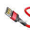 Кабель Baseus Cafule Lightning Special Edition 2.4A (1м) красный/черный 4