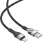 Кабель Winso Pro USB to Lightning TPE+плетіння 1,2м чорний 1