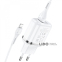 Мережевий Зарядний Пристрій Hoco N4 Aspiring + Cable (Lightning) 2.4A 2USB білий 2