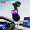 Тримач телефону автомобільний XO з бездротовою зарядкою WX038 15W Transparent Car Wireless Charging чорний 2