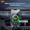 Тримач телефону автомобільний XO з бездротовою зарядкою WX038 15W Transparent Car Wireless Charging чорний 5