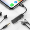Перехідник AUX Baseus L52 Lightning to 2xLightning + 3.5mm чорний 1