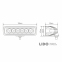 Фара світлодіодна Winso Pro EPISTAR точковий 10-30V, 18W (6x3W), 1шт 6