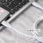 Кабель Proove Striped Silicone Type-C to Type-C 60W (1m) білий 1