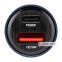 Автомобільний зарядний пристрій Brevia ePower DualCharge 30W 1xUSB-C+1xUSB-A, прозорий синій 0
