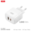 Сетевое зарядное устройство XO L138 PD30W/QC18W 1USB-A+1USB-C + Lightning кабель белый 2