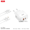Сетевое зарядное устройство XO L138 PD30W/QC18W 1USB-A+1USB-C + Lightning кабель белый 3