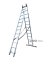 Лестница трехсекционная алюминиевая GTM KME313 3x13 ступеней 3,53-8,93м 0