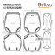 Комплект, 3D чехлы для передних сидений BELTEX Montana, black-red 2шт 4