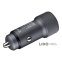 Автомобільний зарядний пристрій Brevia ePower Dual Grip Metal LED 48W 1xUSB-C+1xUSB-A 2