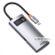 USB-Хаб Baseus Metal Gleam Series 4-in-1 Type-C серый 6