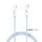 Кабель XO Woven Style Type-C to Type-C 60W 1м синій 0