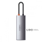 USB-Хаб Baseus Metal Gleam Series 5-in-1 Type-C серый 4