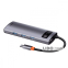 USB-Хаб Baseus Metal Gleam Series 5-in-1 Type-C сірий 5