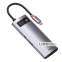 USB-Хаб Baseus Metal Gleam Series 5-in-1 Type-C сірий 7