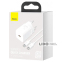 МЗП Baseus Super Silicone PD Charger 25W (1Type-C) + Cable Type-C to Type-C 3A (1m) white 5