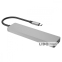 Type-C-Хаб Proove Iron Link 7 in 1 (2*Type-C + 2*USB3.0 + HDMI + SD/TF) срібний 1