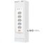 Мережевий фільтр Proove Prism Socket (5xAC + 2xType-C + 2xUSB) 1.6m білий 0