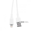 Кабель Proove Small Silicone Lightning 2.4A (1m) white 1