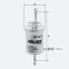 Фильтр топливный Molder Filter KF 46/3 (WF8317, KL156/3, WK692) 1
