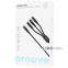 Кабель Proove Hydra 3 in1 Type-C + Micro USB + Lightning (1m) черный 0