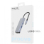 Type-C-Хаб Proove Iron Link 6 in 1 (2*USB3.0 + SD/TF + RJ45 + HDMI) срібний 0