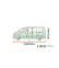 Чохол-тент для автомобіля Mobile Garage L500 van (490-520см) 0