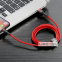 Кабель Baseus Cafule Lightning 2.4A (0.5m) сірий/чорний 2