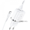 Мережевий Зарядний Пристрій Hoco N4 Aspiring + Cable (Type-C) 2.4A 2USB білий 2