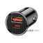 Автомобільний зарядний пристрій Baseus Circular Plastic PD3.0 QC 4.0 + 30W USB + Type-C (black) 4