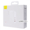 Мережевий зарядний пристрій Baseus GaN5 Pro 140W (2 x Type-C + USB) + Кабель Type-C + Type-C 240W 1m чорний 0
