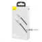 Кабель Baseus Cafule Metal Lightning 2.4A (1m) фіолетовий 0