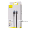 Кабель Baseus Cafule Flash Charging Type-C to Type-C PD 2.0 100W (2m) сірий/чорний 0