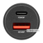 Автомобільний зарядний пристрій Brevia ePower DualCharge 45W 1xUSB-C+1xUSB-A, прозорий чорний 0
