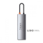 Type-C-Хаб Baseus Metal Gleam Series 8-in-1 Multifunctional (Type-C to HDMI*1+USB3.0*3+PD*1+RJ45*1+SD/TF*1) сірий 9