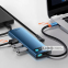 Type-C-Хаб Baseus Metal Gleam Series 8-in-1 Multifunctional (Type-C to HDMI*1+USB3.0*3+PD*1+RJ45*1+SD/TF*1) сірий 6