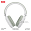 Бездротові навушники XO BE45 Beiguo срібні 0